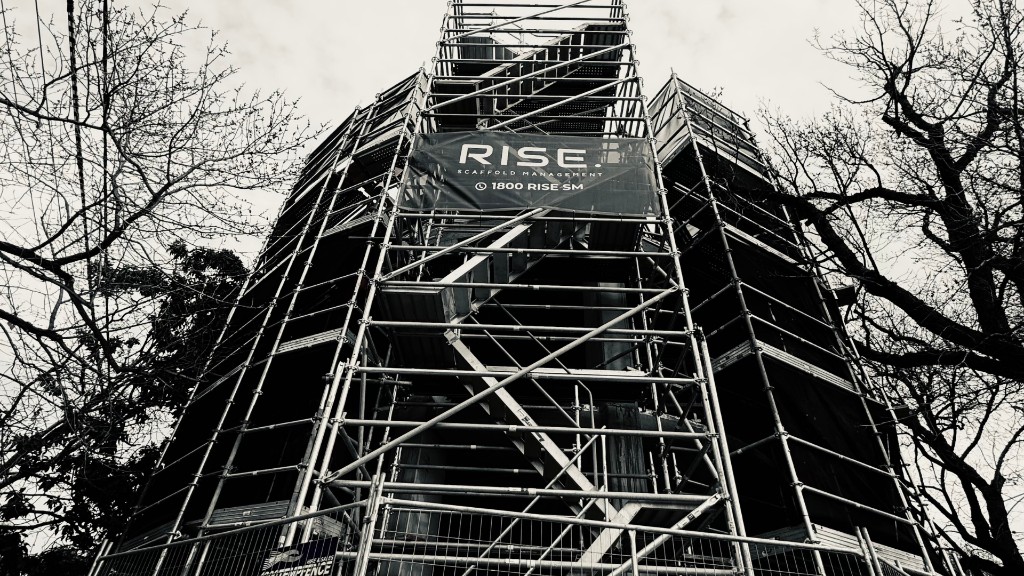 Rise Scaffold Management scaffolding on a Victorian project